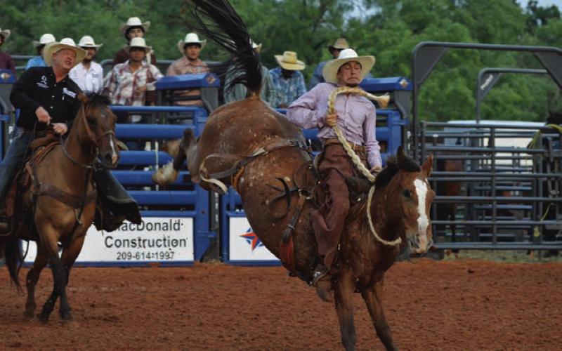 Rodeo cowboys will put their talents to the test during Riata Roundup Rodeo action April 22-25, hosted by the County of Lampasas Rodeo Association. FILE PHOTO