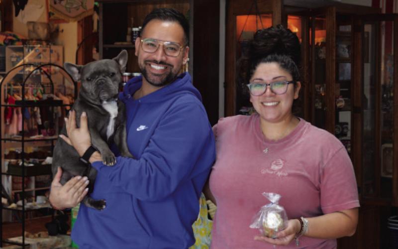 The Market on Third’s Darryl Sunberg and Andrea Salazar are ready to welcome Lampasas residents and visitors inside their new downtown marketplace. ERICK MITCHELL | DISPATCH RECORD