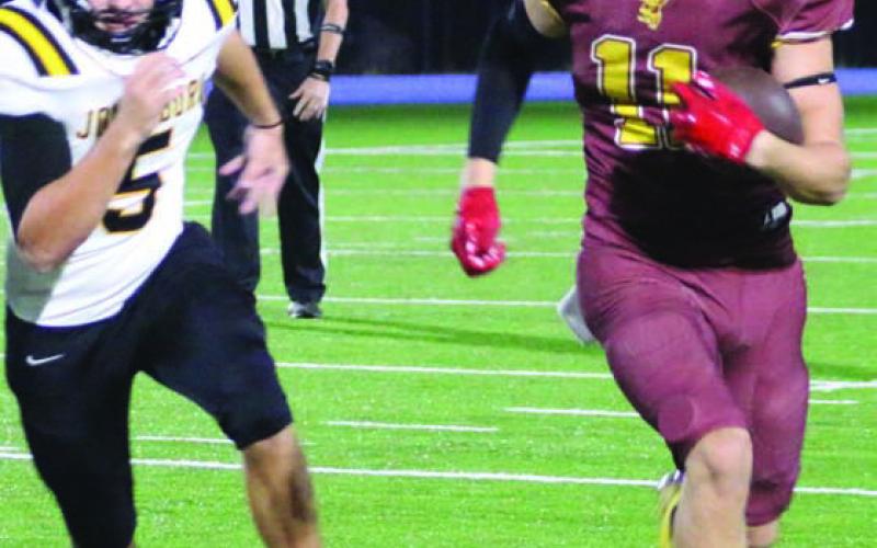 Stone Carr-Jones was the Lometa Hornets’ MVP last season. He was selected to participate in the Victory Bowl this summer. FILE PHOTO