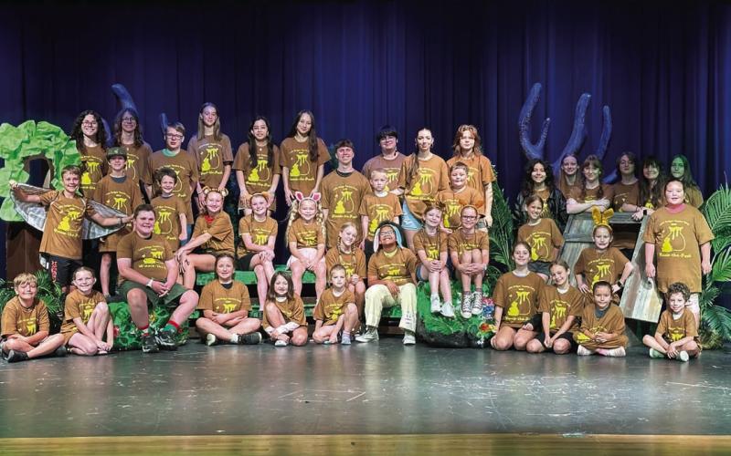 Lampasas High School hosted its Little Badger Theatre camp last week. Pictured above are campers and counselors who participated in the five-day camp that concluded with a performance of “Winnie the Pooh.” COURTESY PHOTO