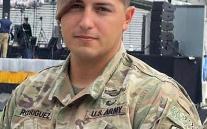 Army Staff Sgt. Phillip Rodriguez likes to recognize Veterans Day by remembering those he has served with. COURTESY PHOTO