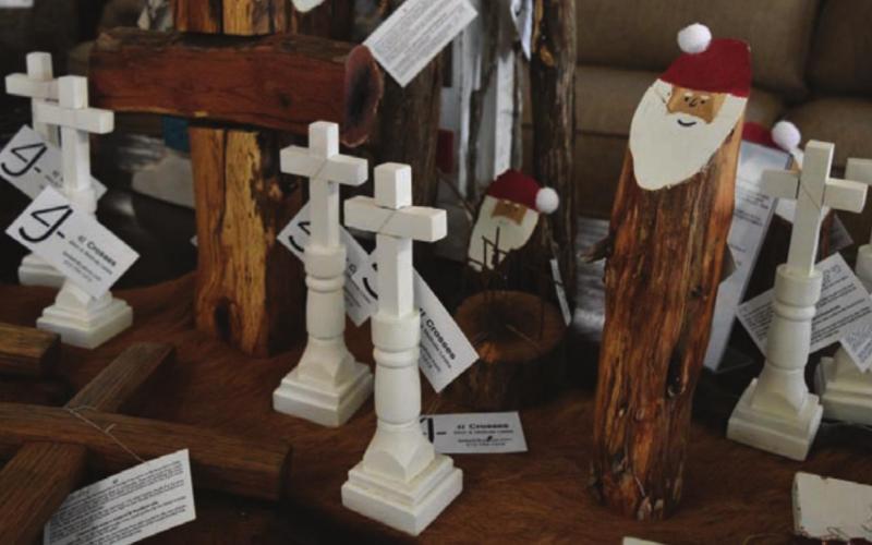 Lampasas County-made 4J Crosses decorations can be found at Coming Home Furniture &amp;amp; Gifts. MADELEINE MILLER | DISPATCH RECORD