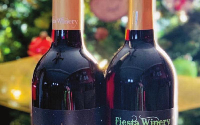 Fiesta Winery’s seasonal Sweet Dreams and Christmas Cheer wines are offered at several local outlets. COURTESY PHOTO