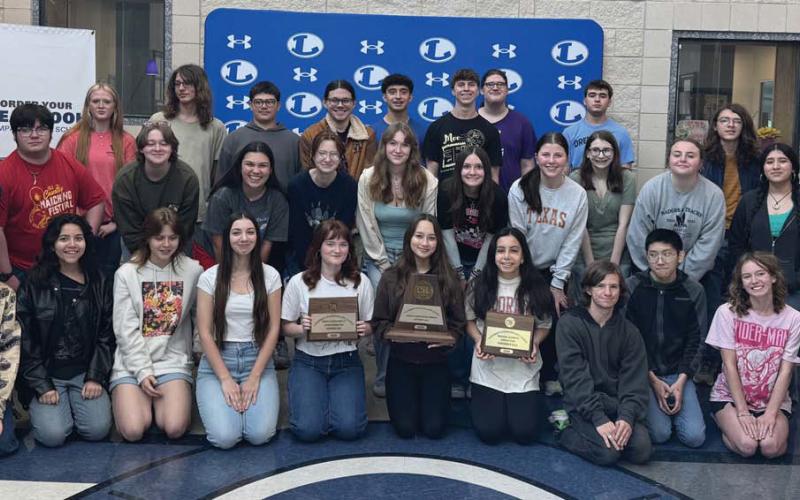 These students are all UIL regional qualifiers for their performance in academics, speech, debate and One-Act Play. courtesy photo