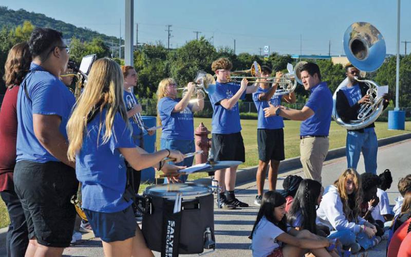 Members of the Badger Band perform the “Star-Spangled Banner” at Taylor Creek Elementary as part of a 9/11 remembrance event last Thursday. erick mitchell | Dispatch Record
