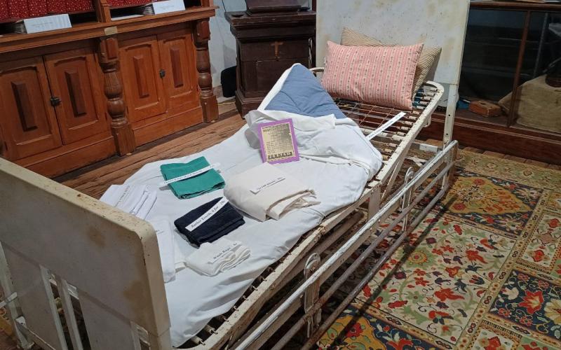 In honor of the local hospital’s 90 years of operation, a special exhibition at the Lampasas County Museum features equipment used in previous decades at what originally was named Rollins Brook Hospital. courtesy photo