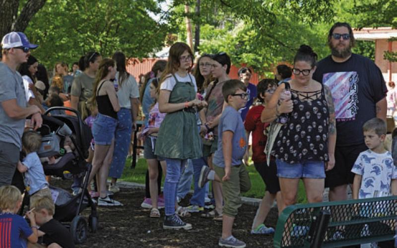 Lampasas residents showed up in good numbers for the Summer Reading kickoff party. ERICK MITCHELL | DISPATCH RECORD