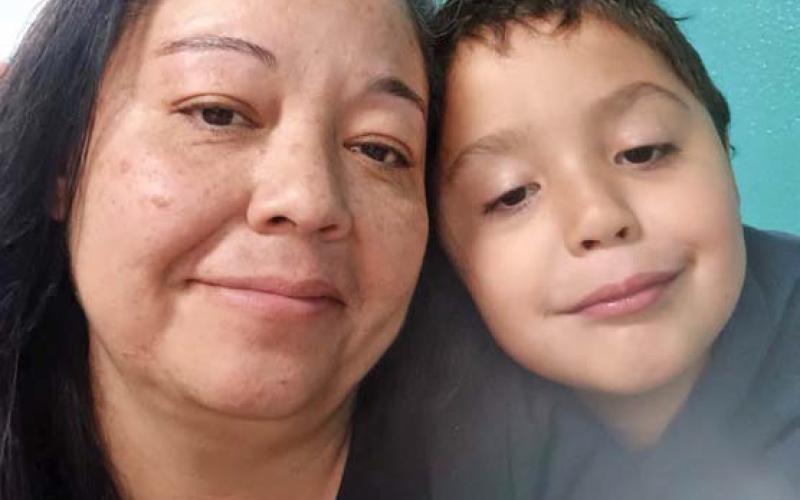 courtesy photo Mary Ballance is pictured here with her 7-year-old son, Kaiden.