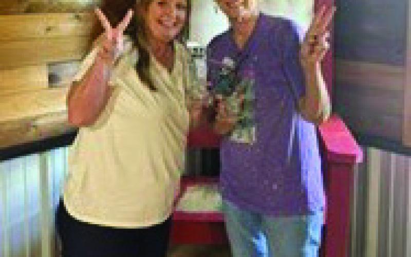 COURTESY PHOTO Julie Ripple of Lampasas, at left, and Janice Kliza of Kempner took second place out of 28 teams who competed June 13 in the first-ever Badger 42 Tournament.