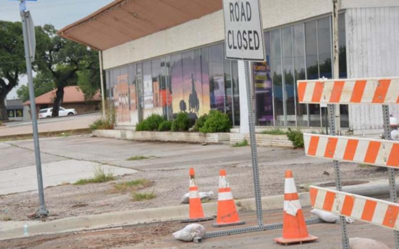 West Avenue C is closed due to repairs. Overnight rain last week hindered the construction for a few hours. MONIQUE BRAND | DISPATCH RECORD