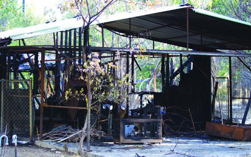 This structure, listed in the 1700 block of South Main Street, burned to the ground last week. No one had been living in the single-story house. The fire is the second at that location in recent years, according to Lampasas Fire Marshal J.P. Harris. HUNTER KING | DISPATCH RECORD