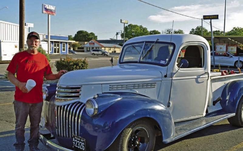 Larry Westphal, a classic car enthusiast from Lake Victor, is a regular at the Classics at the Classic monthly gatherings and the annual car show. He is pictured here with his 1946 Chevrolet 3100. COURTESY PHOTO
