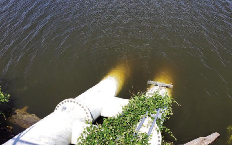 Both Kempner Water Supply and Central Texas Water Supply general managers say they have battled this summer with water that looks like “iced tea” coming from Stillhouse Hollow Lake. ERICK MITCHELL | DISPATCH RECORD