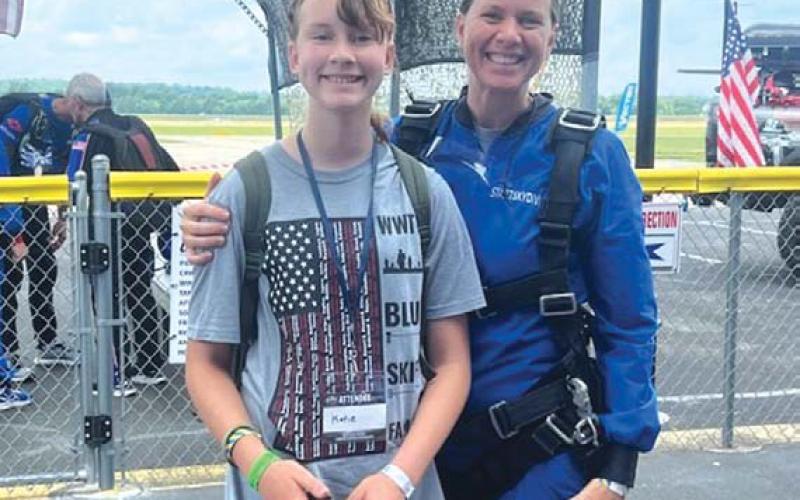 Katie Locke and Emily Locke, left to right, will be hosted on a Gold Star Hunt to honor the sacrifice of their father and husband. courtesy photo