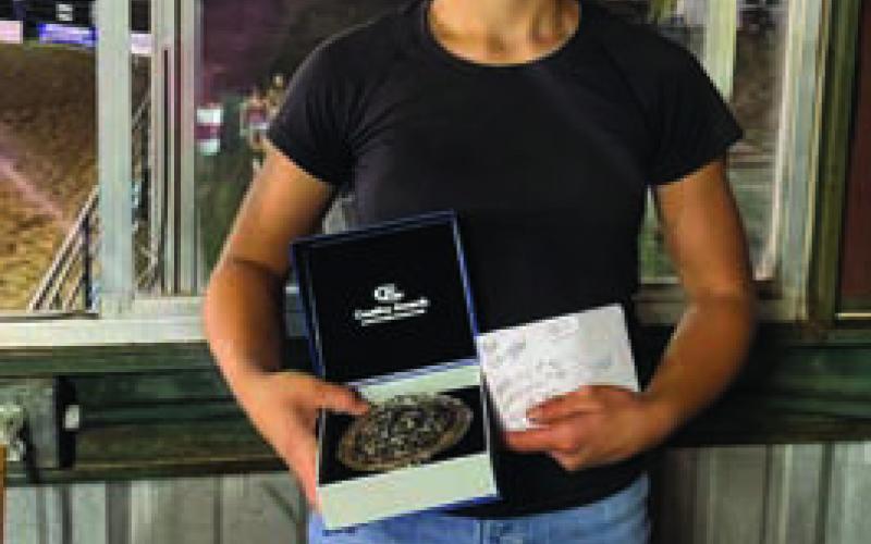 Tye Langford earned the All-Around Cowgirl award in the 9-to-12-year-old division. COURTESY PHOTO