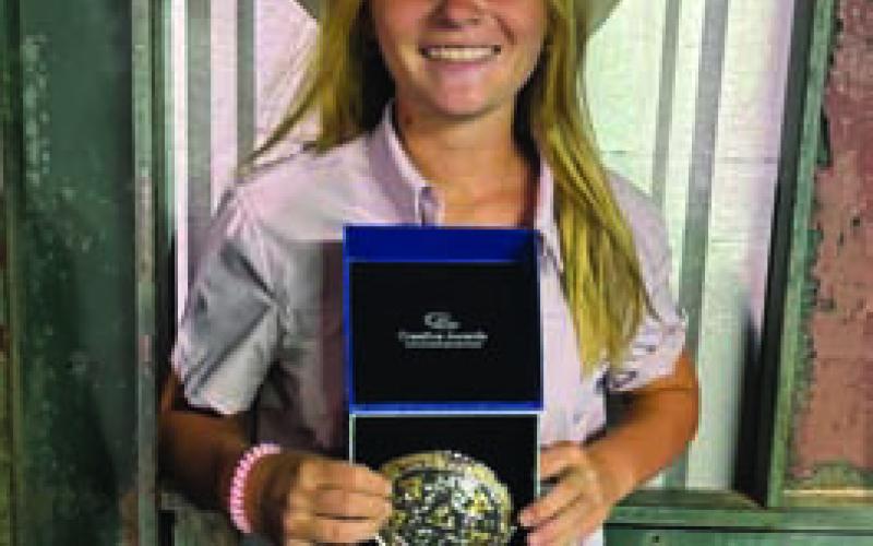 Skylar Speck finished as the 13-to-15-year-old division’s All-Around Cowgirl. COURTESY PHOTO