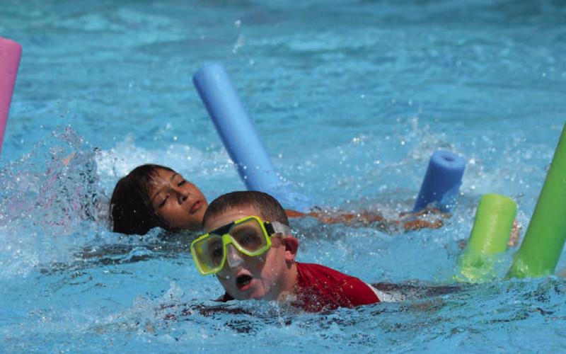 Rules listed for the city pools do not seem to permit the use of swim noodles and other recreational flotation devices, but city staff said they can be used only during lap swimming and aerobics. A number of Lampasas residents have protested the rules and new fees the City Council instituted earlier this spring. FILE PHOTO