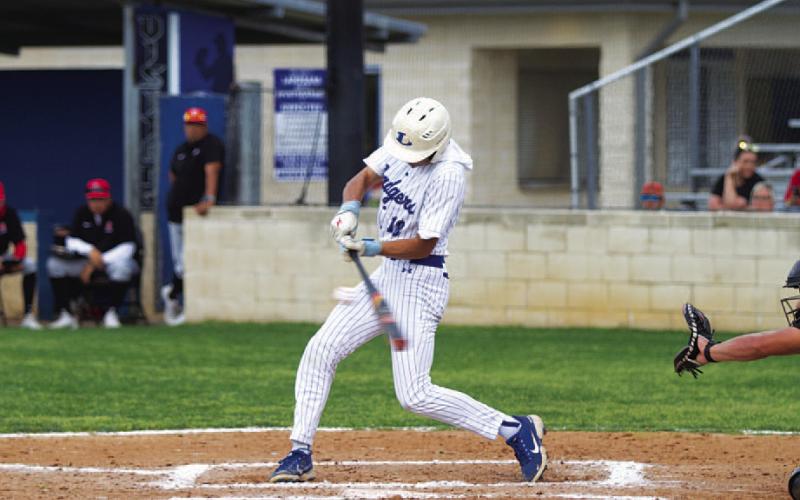 Tripp Stinnett picked up two hits against the Eagles as he continues to swing a hot bat this season. HUNTER KING | DISPATCH RECORD