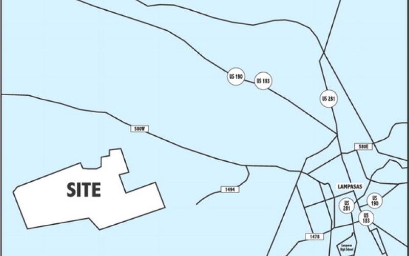 COURTESY MAP This site map was supplied as part of the proposed Municipal Utility District #1 legal notice published last month in the Dispatch Record.