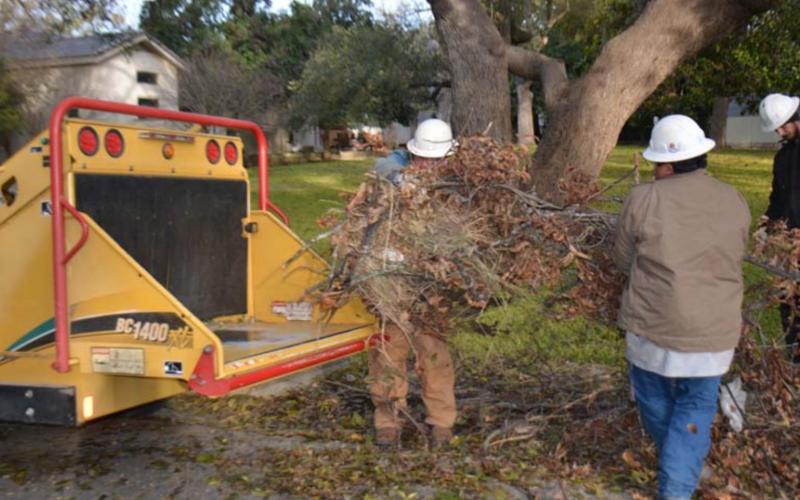 The city of Lampasas has offered brush chipping, with free curbside pick-up of brush piles, in recent years. The fall 2020 brush-collection effort is set to continue through Dec. 4. FILE PHOTO