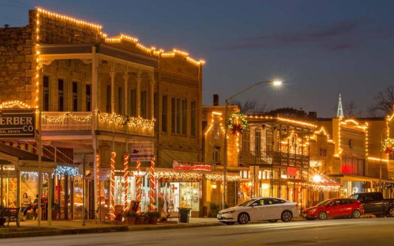 Fredericksburg is a popular Christmas destination, where visitors can find an ice skating rink and a wooden German Christmas pyramid. TRISH RAWLS | COURTESY PHOTO