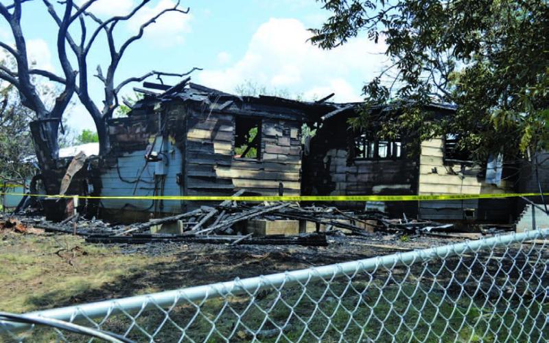 FILE PHTO A single-story home in the 700 block of Brown Streeet became a total loss in June following an early-morning fire.