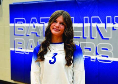 Name: Hannah Rogers Class: Sophomore Sport: Volleyball Favorite Athlete: Sha’carri Richardson Favorite Hobby: Pole vaulting Favorite Food: Chicken Alfredo Favorite Movie: Mamma Mia