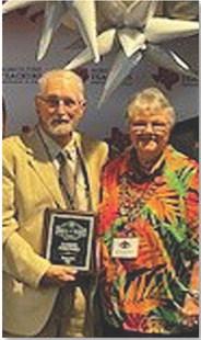 Ronnie Vineyard and his wife, Sydna, were recognized at a recent celebration to honor Vineyard’s selection for the Agriculture Teachers Association of Texas Hall of Fame. courtesy photo | judy vann hail