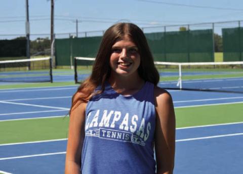 	Name: Jordan Greenburg Class: Sophomore Sport: Tennis Favorite Athlete: Arch Manning Favorite Hobby: Showing boer goats Favorite Food: Chicken Alfredo Favorite Movie: 8 Seconds