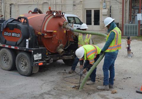 Work on gas lines continues downtown