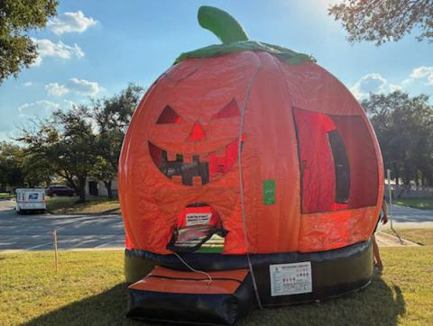 A pumpkin bounce house was a nice addition to the Methodist church’s Fall Festival. Vickie mcqueen | courtesy photo