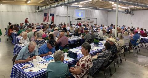 More than 140 local Farm Bureau members attended the county convention last week at the Lampasas County Youth Livestock Center. Steve forsythe | courtesy photo