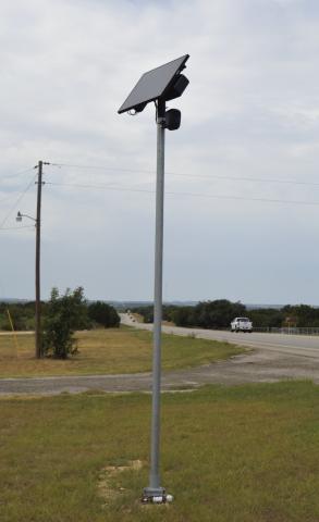 This camera is situated on the south side of Lampasas along U.S. Highway 183, and it photographs vehicles entering and exiting the city. ERICK MITCHELL | DISPATCH RECORD