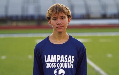 	Name: Cohen Watson Class: Sophomore Sport: Cross Country and Track Favorite Teacher or Coach: Coach Napolez Favorite Place in Lampasas: Grace Fellowship One Person You Look Up To: Royce Clary Main Goal This Season: Run a sub 17-minute 5K