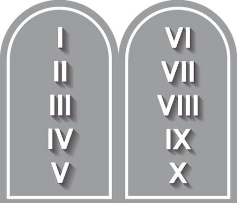 METRO CREATIVE GRAPHICS The original Ten Commandments were carved into stone, but the requirement for posting in Texas public schools is a little different. Framed copies or durable posters at least 16 inches wide by 20 inches tall must be used. The legislation also stipulates the specific wording that must be displayed.