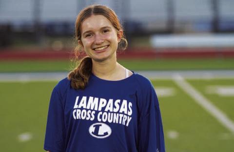 Name: Hannah Blaha Class: Senior Sport: Cross Country and Track Favorite Teacher or Coach: Mrs. Philips Favorite Place in Lampasas: Mojo’s One Person You Look Up To: My mom Main Goal This Season: Don’t fall down