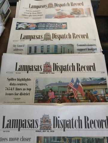 Starting with the Aug. 4 edition, the Dispatch Record will come from a new printing plant with a slightly more narrow paper width.