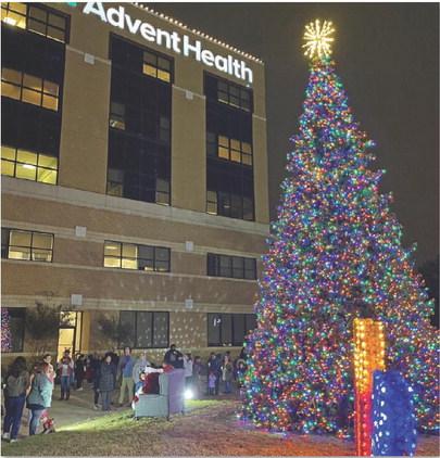 Tree lighting ceremony well attended