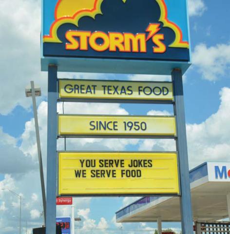 Local sign war creates entertainment in town