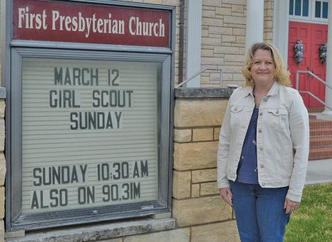 Lampasas First Presbyterian Church Worship Director Shannon Gallinger is coordinating the Good Friday musical performance to help reflect on the significance of the events leading up to Easter. erick mitchell | dispatch record