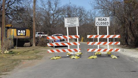 While bridge work is being conducted, East Third Street traffic will be rerouted to Millican Street, East Avenue A and Hackberry Street. ERICK MITCHELL | DISPATCH RECORD