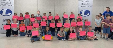 Hanna Springs Elementary announced their first-grade straight-A students, who are pictured here. courtesy photo | Hanna Springs elementary