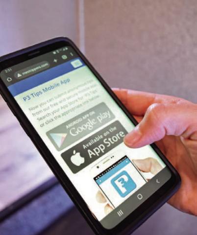 The Crime Stoppers mobile app is one way citizens can submit tips anonymously. Tips that lead to an arrest or recovery of stolen property are rewarded. ALEXANDRIA RANDOLPH | DISPATCH RECORD