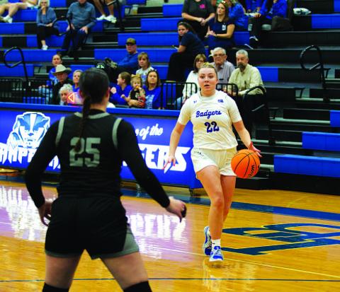 HUNTER KING | DISPATCH RECORD Kenedi Smart is one of the senior leaders for the young Lady Badgers.
