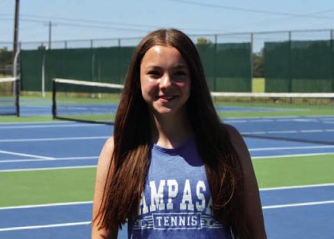 Name: Eva Lowe Class: Freshman Sport: Tennis Favorite Athlete: Serena Williams Favorite Hobby: Reading Favorite Food: Chicken Alfredo Favorite Movie: White Chicks