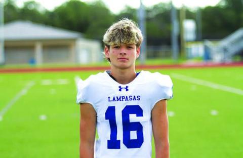 Name: Kristopher Ramirez Class: Senior Sport: Football and Powerlifting Favorite Teacher or Coach: Coach Hohmann Favorite Place in Lampasas: Lampasas Beer Market One Person You Look Up To: My dad Main Goal This Season: Start on defense
