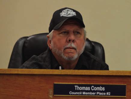 Councilman Thomas Combs offered several budget options for his colleagues to consider, each with varying tax rate increases. ERICK MITCHELL | DISPATCH REACORD