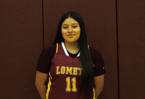 Name: Amy Padron Class: Freshman Sport: Basketball, Volleyball and Track Favorite Teacher or Coach: Mrs. Brewer Favorite Place in Town: McDonald’s One Person You Look up To: My mom Main Goal This Season: Play my game