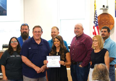 Recognizing 20 years of service to the city