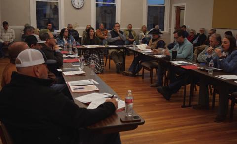 Council Chambers at the Jack Calvert Municipal Building was full of participants for Wednesday’s special workshop session with Lampasas City Council members and the Lampasas Economic Deveopment Board of Directors. ERICK MITCHELL | DISPATCH RECORD